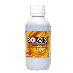 SOLVIN SOLUCIÓN FCO. 120 ML. 10 G/100 ML.ANTISÉPTICO A BASE DE YODOPOVIDONA (SOLUCIÓN TÓPICA).