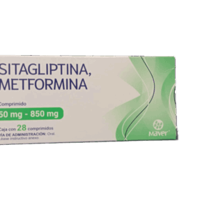 SITAGLIPTINA/METFORMINA c/28 TABS. 50/850 MG. MAVER