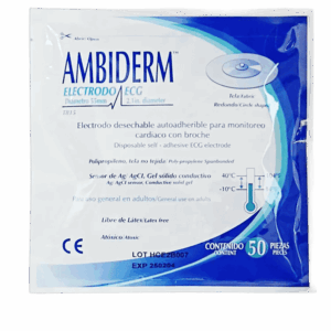 ELECTRODO ECG T815 TELA/REDONDO ADULTO C/50 Pz AMBIDERM