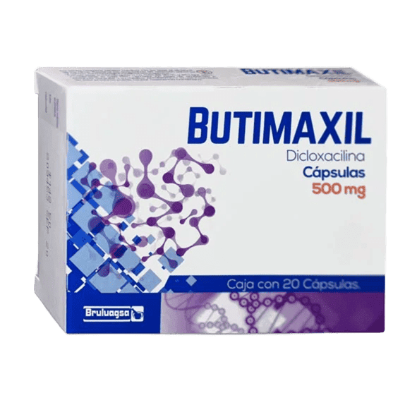 BUTIMAXIL (dicloxacilina) 500 MG. C/20 CAP. BRULUAGSA