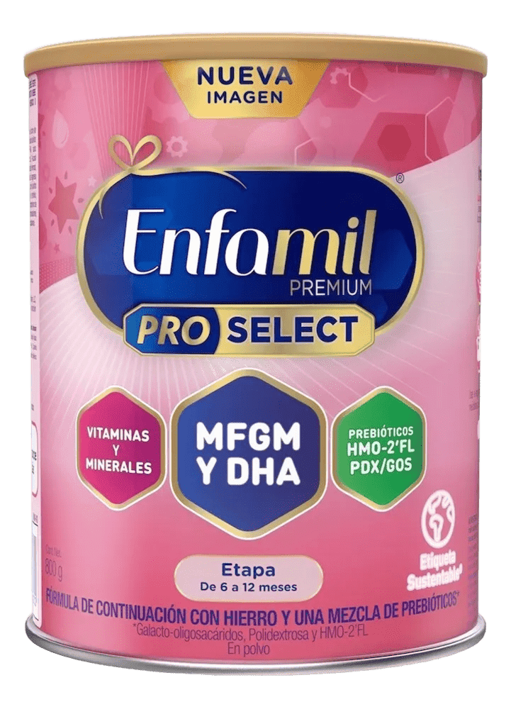 ENFAMIL PRO SELECT ETAPA 6 A 12 MESES FORMULA INFANTIL LATA 800 G.