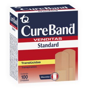 VENDITAS REGULARES TRASLUCIDO 19x76MM. CAJA. C/100 PZA. CUREBAND