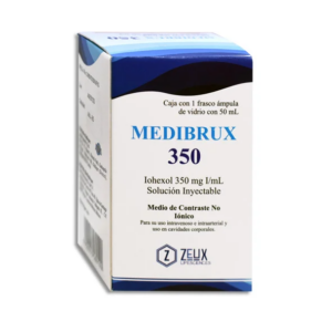 MEDIBRUX (Iohexol) MEDIO DE CONTRASTE 350 MG/1 ML. SOL. INY. C/1 FCO. AMP. 50 ML. ZEUX