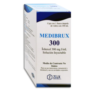 MEDIBRUX (Iohexol) MEDIO DE CONTRASTE 300 MG/1 ML. SOL. INY. C/1 FCO. AMP. 100 ML. ZEUX